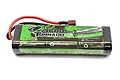 A Tornado RC 7.2V 3600mAh NiMH battery pack with a green and black label and a red T-style connector.