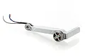 A grey replacement drone arm for a Potensic ATOM drone, featuring a pre-installed brushless motor and exposed wiring.