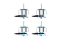 Four BetaFPV 0702SE II 27000kV brushless motors arranged in a grid against a white background.