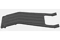 A grey RPM front skid plate for an RC car, shown from an angled top-down perspective against a plain white background.