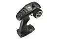 Atrek 2.4GHz 2-channel pistol grip RC transmitter in black with a steering wheel and control knobs.