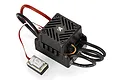 Atrek 10BL60 G2 60A waterproof brushless electronic speed controller with attached power wires and power switch.