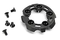 Traxxas TRX 3.3 nitro engine head protector ring in black plastic with five included mounting screws.