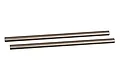 Two silver metal suspension arm pins for Traxxas X-Maxx RC vehicle.
