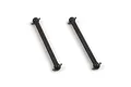 Two black RC car dogbone-style driveshafts with metal pins at each end, shown against a plain white background.