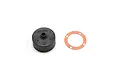 Kyosho centre differential case and gasket for RC vehicles on a white background.