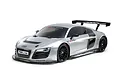 Tamiya TT-02 Audi R8 LMS 2008 RC Car Electric 4WD 1/10 Scale Kit - Silver 47517