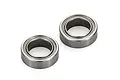 Two Atrek metal shielded ball bearings shown from an angled perspective on a white background.