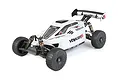 Rovan Voyager 5 V2 1/5 scale 4WD petrol RC buggy in white with black accents, shown from a high-angle front three-quarter view on a white background.