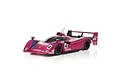 Kyosho Mini-Z MR-04 1991 Jaguar XJR-14 LM RC car in purple and black livery with number 4 on a white background.