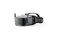 BetaFPV VR04 HD FPV drone goggles in grey and black with antennas and adjustable head strap against a white background.