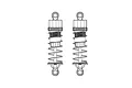 A line drawing illustration of two identical RC car shock absorbers side by side on a white background.