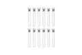 A technical line drawing showing twelve identical button head screws with partial threads arranged in two rows of six.