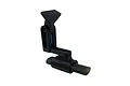 A black Pandora RC over muffler accessory with an adjustable mounting bracket, isolated on a white background.