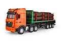Huina 1313 RC Semi Truck Electric 4WD 1/18 Scale RTR - Orange/Green 1313