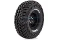 Louise 1.9" CR Griffin Tyres on Black 9 Spoke Rims - Glued Wheels 2Pcs L-T3230VB