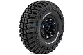 Louise 2.2" CR Griffin Tyres on Black 8 Spoke Rims - Glued Wheels 2Pcs L-T3235VB