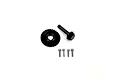 Reefs RC 30T/8T ring and pinion gear set including a ring gear, pinion gear, and four mounting screws on a white background.