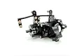 A black Reefs RC XP Dual Dig Transmission unit for RC crawlers, featuring machined metal housing, exposed gears, and mounting brackets.