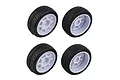 Team Associated 1.9" Hoonicorn Tyres on White Rims - Glued Wheels 2Pcs 31899