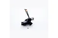 FMS V2 4WD gearbox assembly with attached electric motor and three colored wire leads, shown against a white background with a small bearing.
