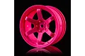 MST 1.9" TE37 (+7mm Offset) High Traction Rims 2Pcs - Hot Pink 832302HP