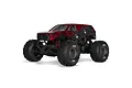 ARRMA Gorgon 223S RC Monster Truck in red and black with large off-road tires, studio shot on white background.