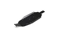 A black metal chassis plate for the Losi Micro-B RC car, shown from an angled top-down perspective against a white background.