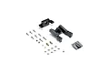 Pro Boat motor mount set for Sonicwake 24 inch RC boat, including black plastic mounts, metal screws, nuts, washers, and brass fittings.
