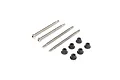 TLR Outer Hinge Pins, 3.5mm, Electro Nickel (2): 8X TLR244044