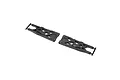 A pair of black plastic rear suspension arms for a Losi 8XTE RC vehicle, shown on a white background.