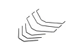 A set of five metal sway bars for Losi 8XTE RC vehicles, arranged in a staggered formation on a white background.