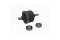 ARRMA assembled center differential with 63T gear and two included ball bearings, shown against a plain white background.
