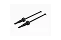 Two black ARRMA CVD driveshafts for RC vehicles, shown against a plain white background.