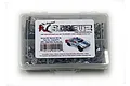 RC Screwz stainless steel screw kit for Arrma Senton 6S in a clear plastic storage box with a product label.
