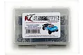RC Screwz stainless steel screw kit for Arrma Senton 4x4 Mega in a clear plastic storage box with a product label.