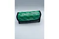 A green and black Gens Ace LiPo safe battery charging bag with a checkered pattern on a white background.