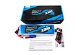 Gens Ace G-Tech 22.2V 3300mAh 6S LiPo battery with its blue cardboard packaging box and instruction manual on a white background.