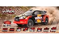 BlackZon Vyper RX Turbo RC Rally Car Electric 4WD 1/16 Scale RTR - Red/Orange 540283