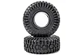 Two Pro-Line 1.9 inch Mickey Thompson Baja Pro XS crawler tyres stacked on a white background.
