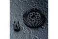 A black MST 42T ring gear and 11T pinion gear set for RC differential drivetrain.