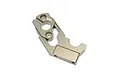 A grey aluminium motor mount component for a 1/8 scale RC car, featuring a 4mm marking and mounting holes.