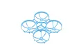 A light blue BetaFPV drone frame with four integrated propeller guards, shown from a high-angle perspective against a white background.
