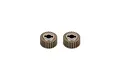 Two RGT 17T transmission gears for RC vehicles, shown side-by-side against a white background.