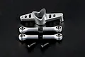 Rovan Silver Aluminium Dual Steering Mounts Set 871733