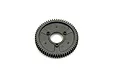 Kyosho 61T 1st Spur Gear pictured on a clean white background, showing the molded plastic teeth and mounting holes.