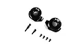 Axial brass weighted 8.6g steering hubs with included hardware set against a plain white background.