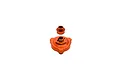 GPM Aluminium Slipper Shaft Bearing Adaptor in orange shown against a plain white background.