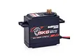 Surpass S1500M digital servo featuring a black plastic case, gold output gear, and a label showing 15KG torque against a white background.