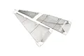 Kyosho sail set featuring two patterned boat sails laid out against a white background.